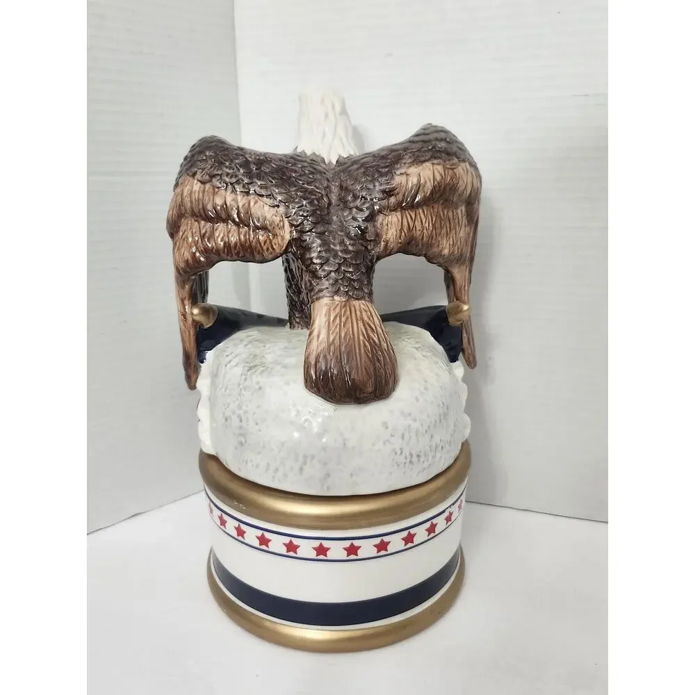David's Cookies Jeffrey Banks Patriotic American Bald Eagle Cookie Jar